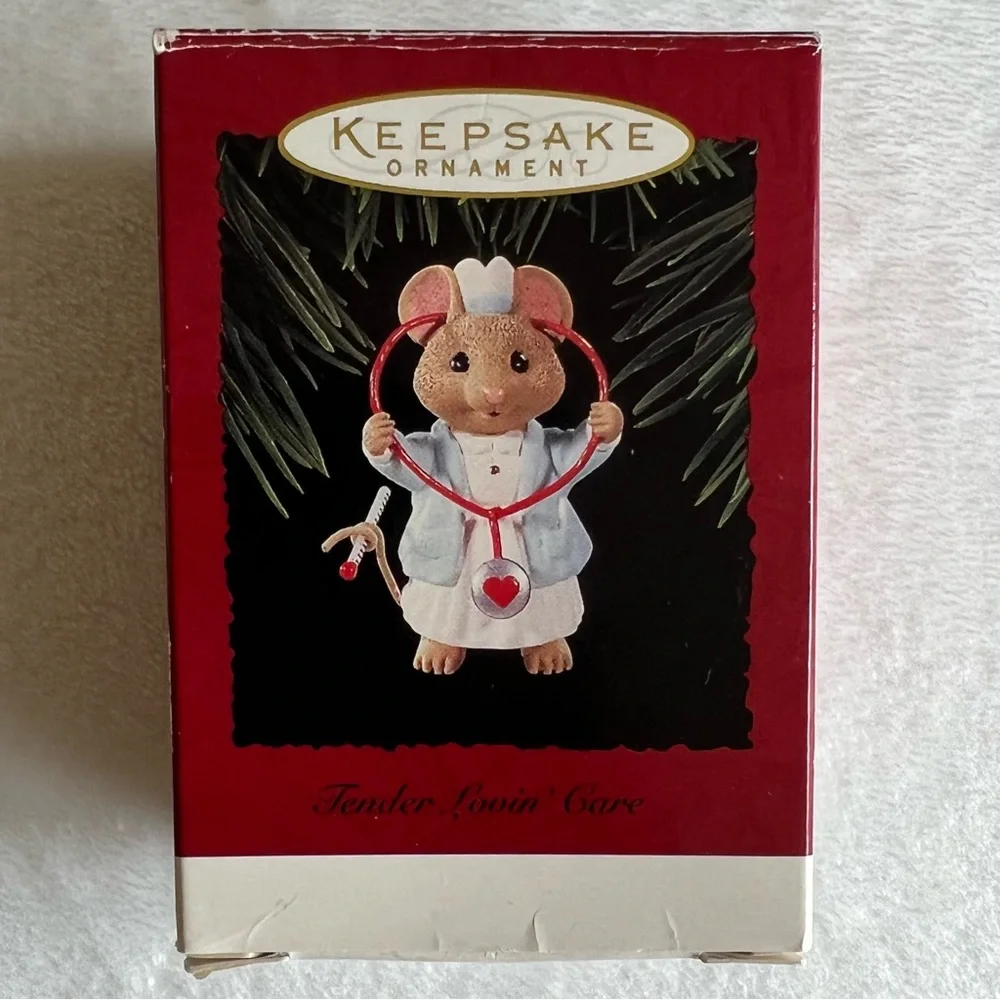 Hallmark Keepsake Ornament Tender Loving Care Mouse Nurse
